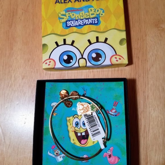 Alex and Ani - SpongeBob Pineapple Charm Bracelet NWT - Picture 3 of 3